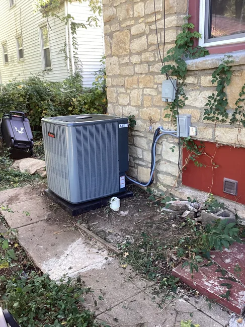 Amana inverter air conditioner installation by A-1 Plumbing Heating Cooling Electrical