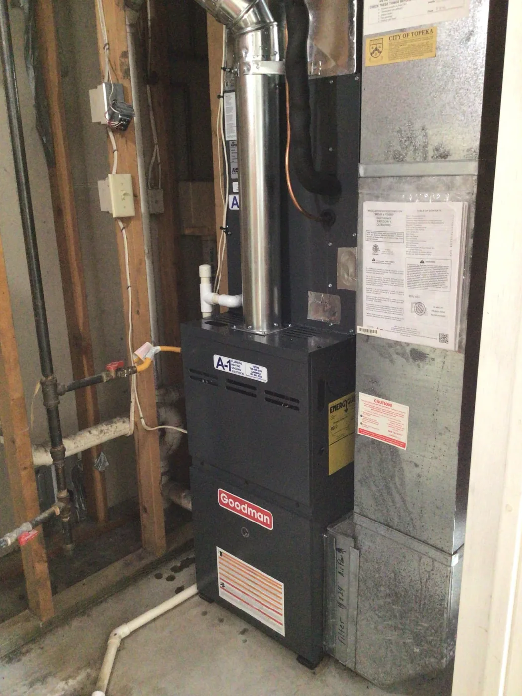 Furnace Install 15 by A-1 Plumbing Heating Cooling Electrical
