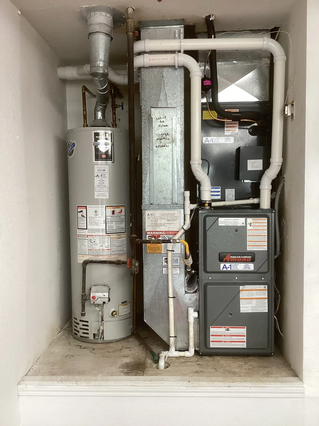 Furnace Install 8 by A-1 Plumbing Heating Cooling Electrical