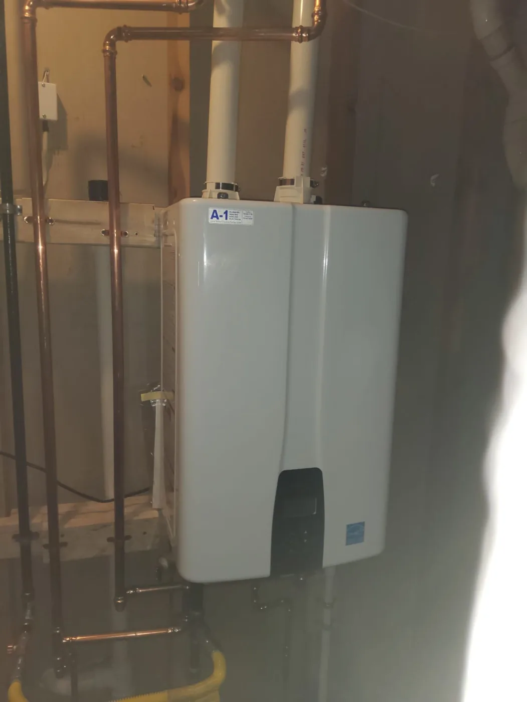 Navien - Tankless Water Heater Install 6 by A-1 Plumbing Heating Cooling Electrical